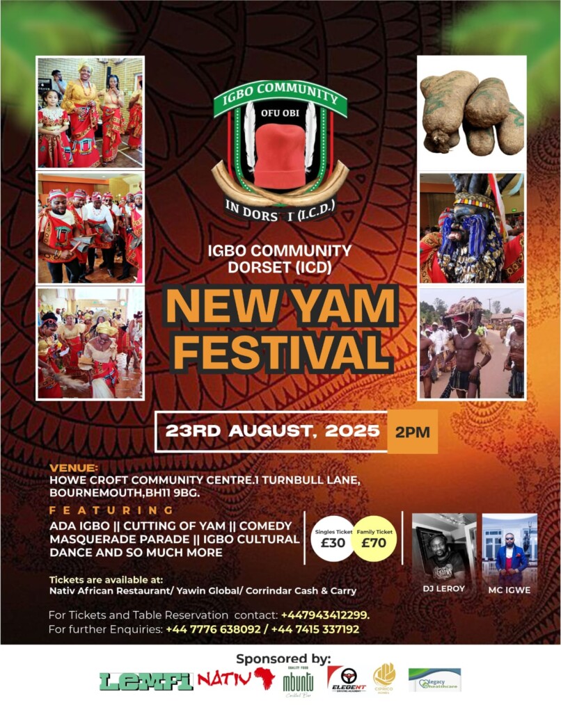 Igbo Community in Dorset Presents: New Yam Festival 2025